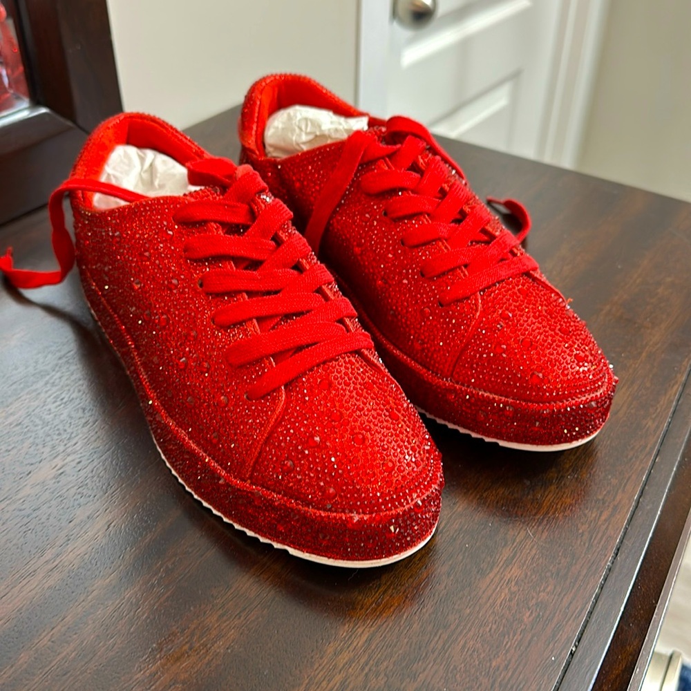 INC Red shoes from Macy’s.